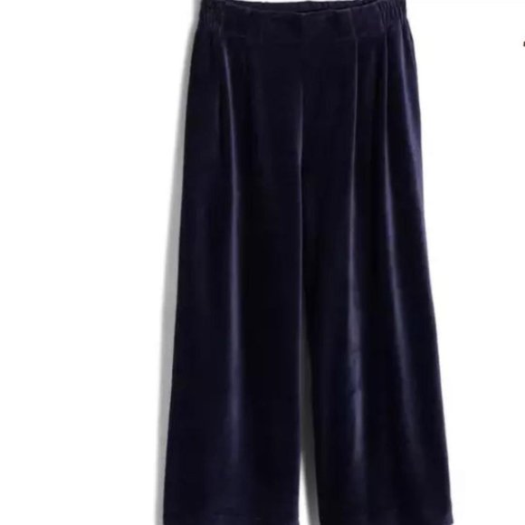Madewell Wide Leg Corduroy Pants Dark Blue NWT - Picture 2 of 5